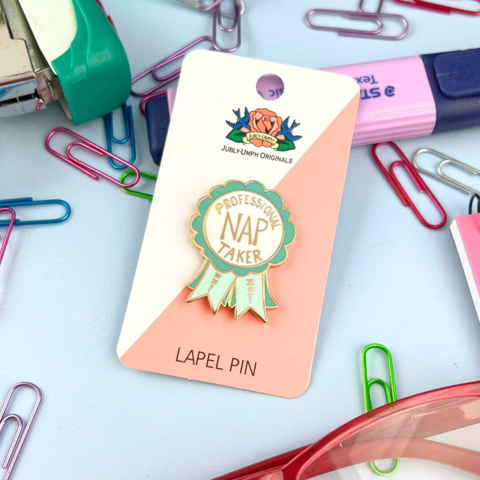 Professional Nap Taker Enamel Lapel Pin