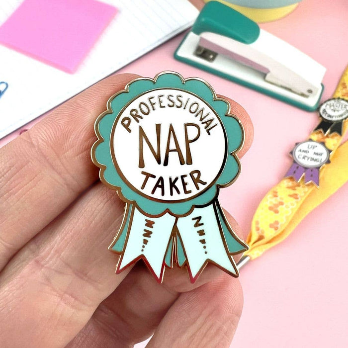 Professional Nap Taker Enamel Lapel Pin