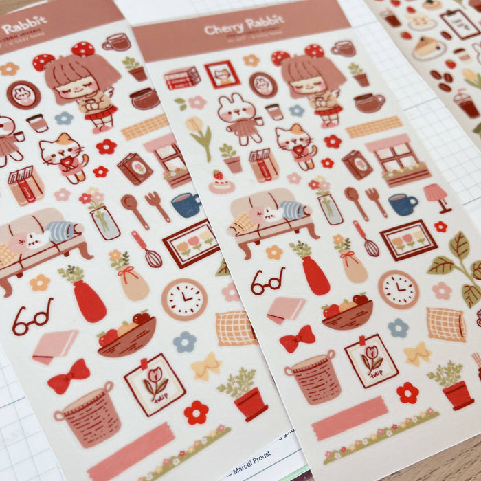 Cozy Home Washi Sticker Sheet