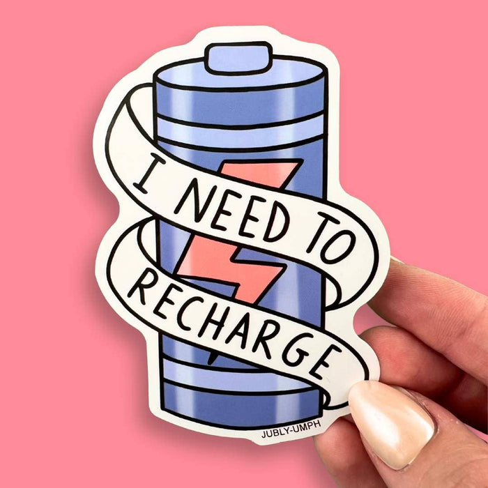 I Need To Recharge Vinyl Sticker