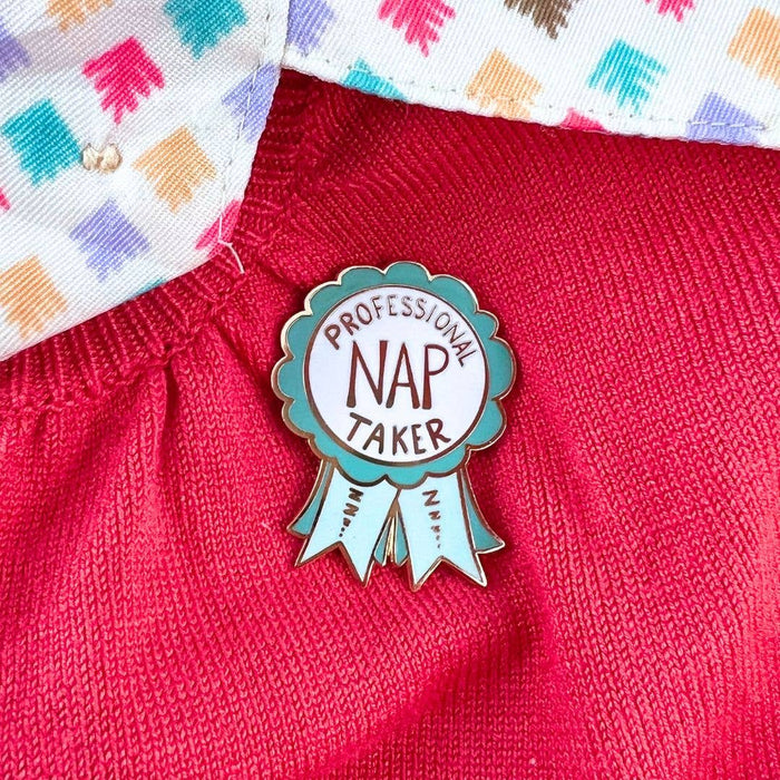 Professional Nap Taker Enamel Lapel Pin