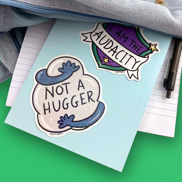 Not A Hugger Vinyl Sticker