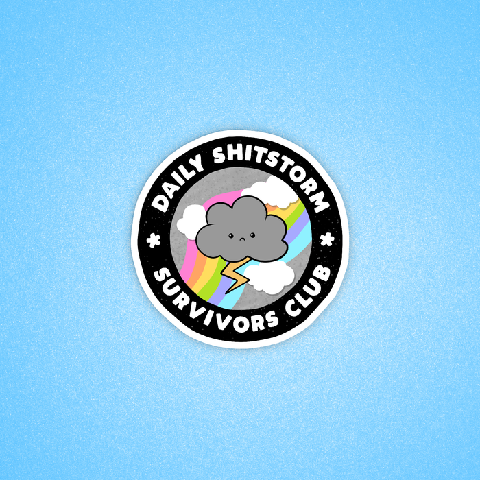 Daily Shitstorm Survivor Vinyl Sticker