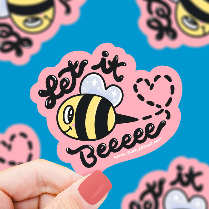 Let It Bee Vinyl Sticker