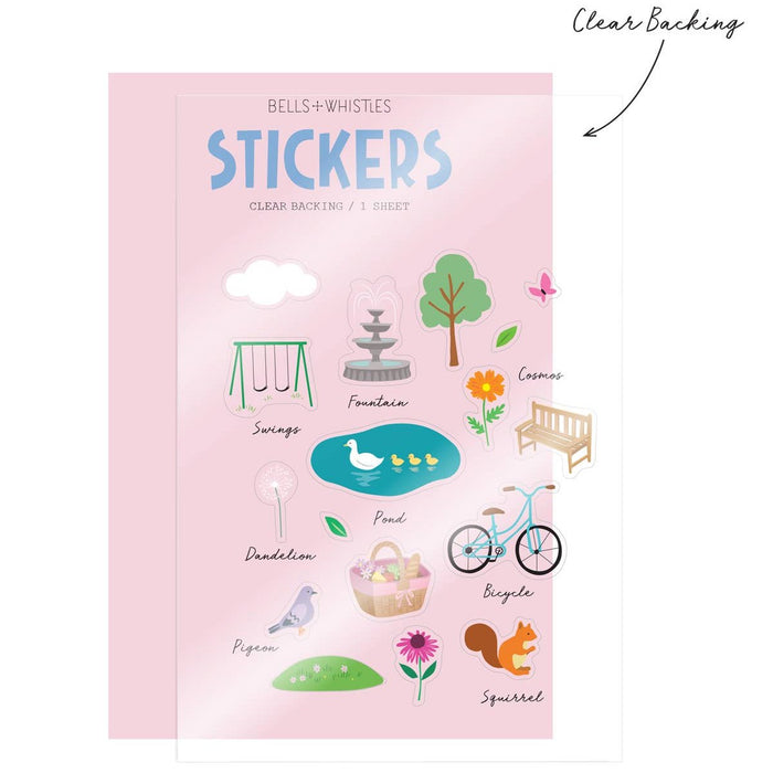 Park Clear Stickers