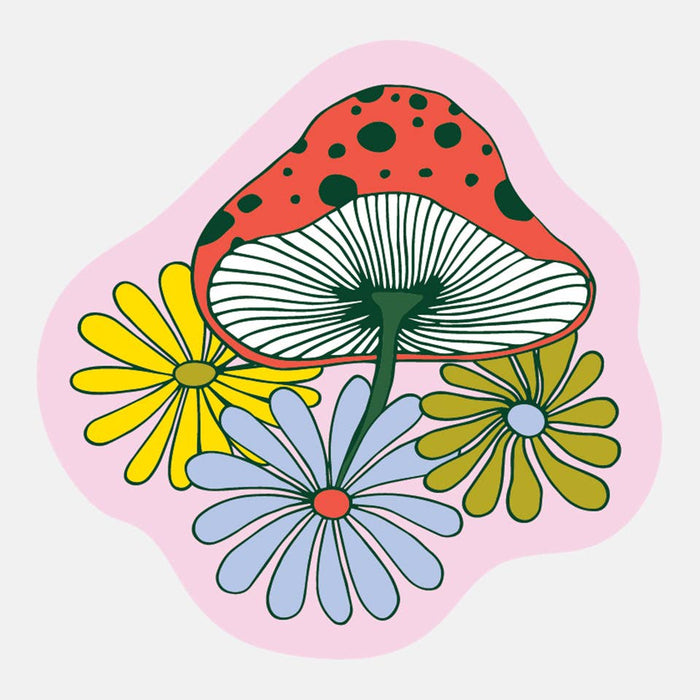 Fungi Flower Polypropylene Sticker