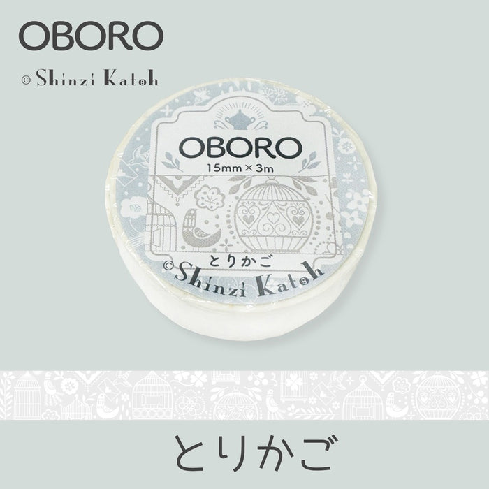 Shinzi Katoh 'Oboro' Series Washi Tape - Bird Cage