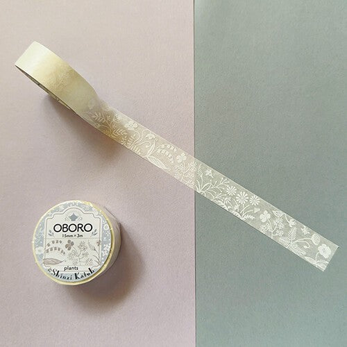 Shinzi Katoh 'Oboro' Series Washi Tape - Plants