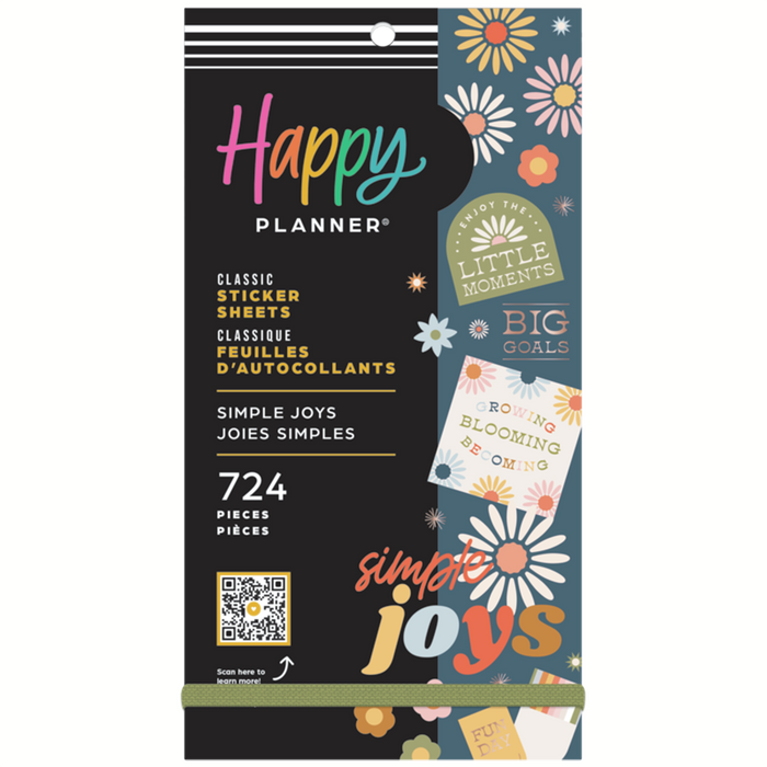 The Happy Planner CLASSIC Value Pack Stickers - Simple Joys - 30 Sheets
