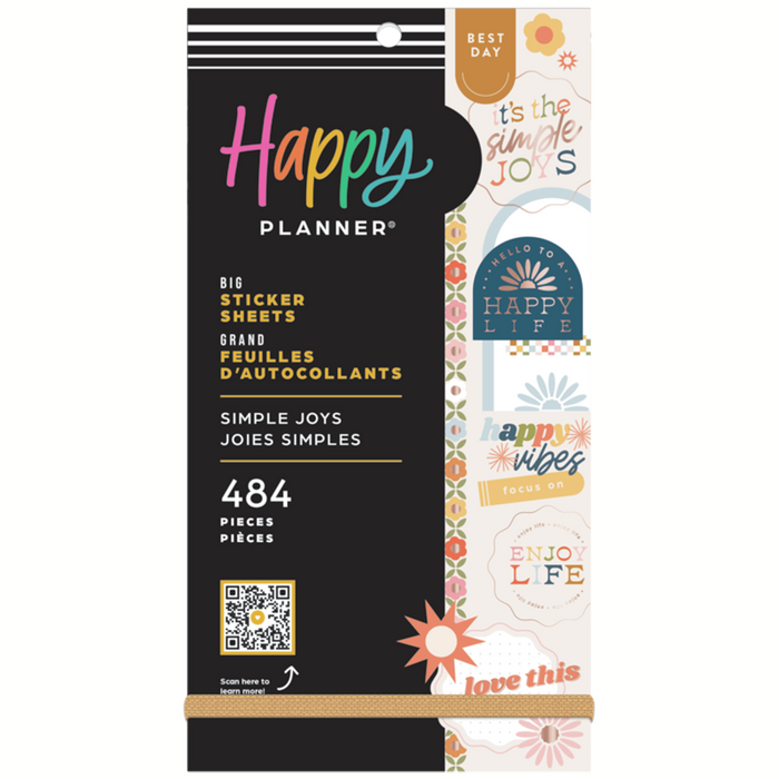 The Happy Planner BIG Value Pack Stickers - Simple Joys - 30 Sheets