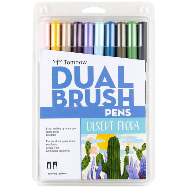 Tombow Dual Brush Pen Set of 10 Desert Flora Colors