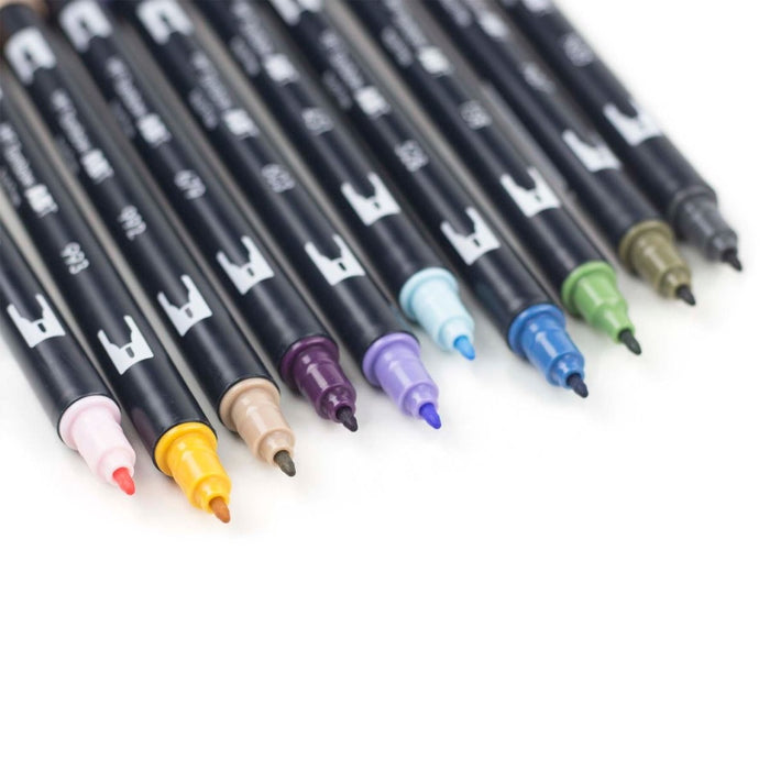 Tombow Dual Brush Pen Set of 10 Desert Flora Colors